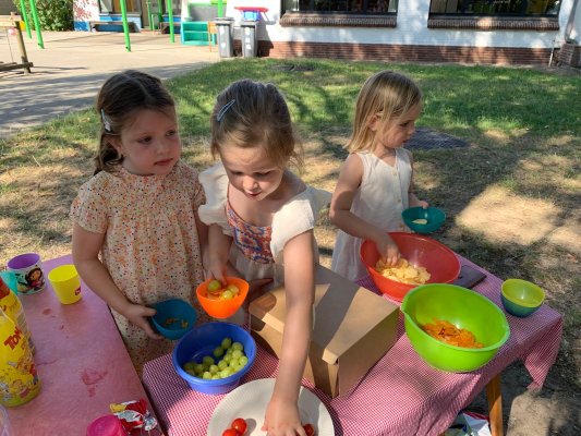 Stotert sluit af met een gezellige picknick. 