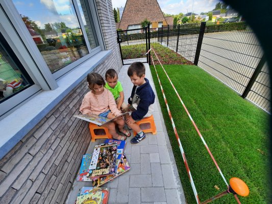 Starten in het eerste leerjaar (in een nieuw gebouw).