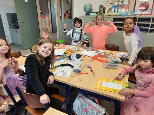 Carnaval in het eerste leerjaar.