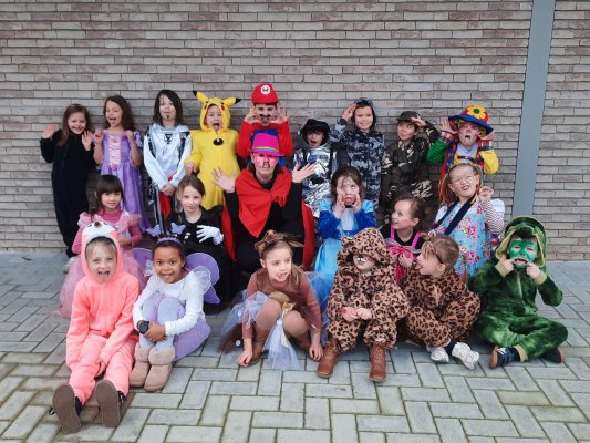 Carnaval in het eerste leerjaar.