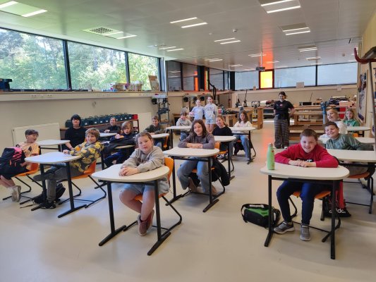 De leerlingen van het 5de leerjaar gingen naar campus Sint-Paulus.