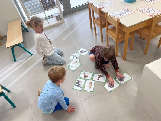 Bezoek van mad science