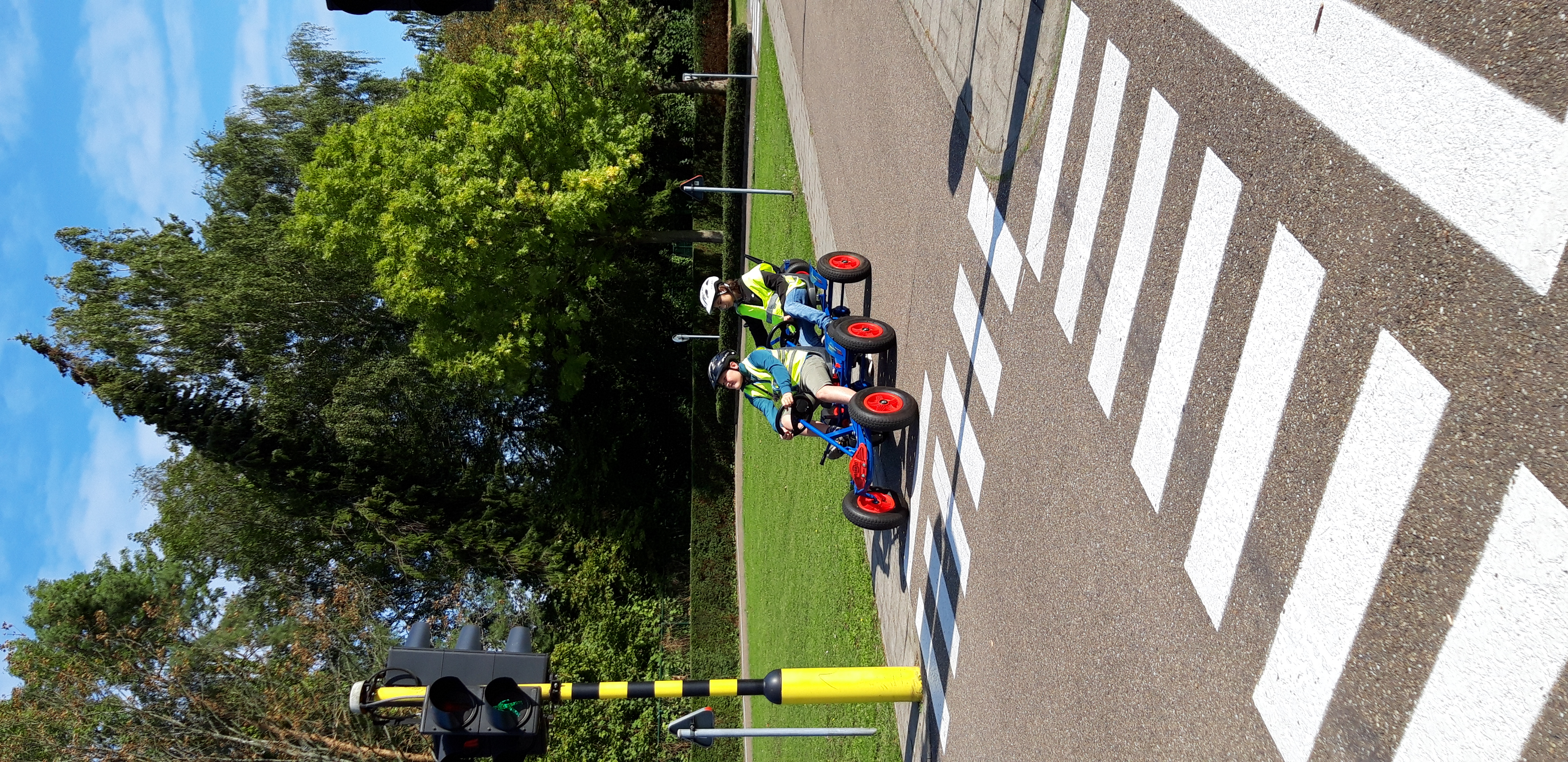 Naar het verkeerspark met het zesde leerjaar. 